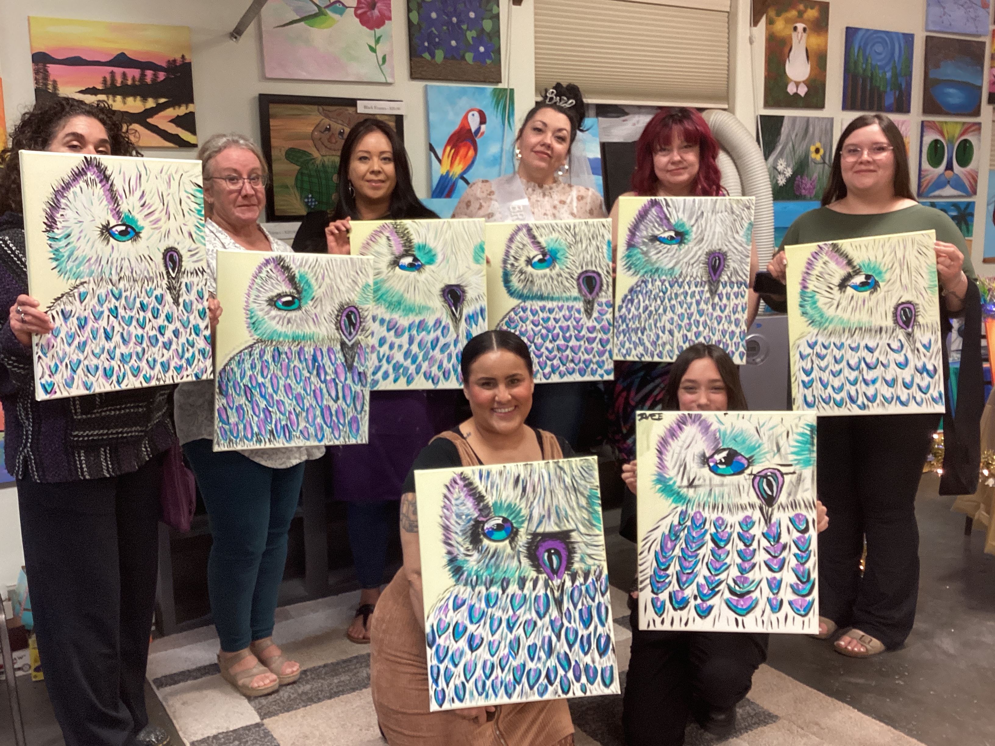 Painters at Brushes 'n Brix
