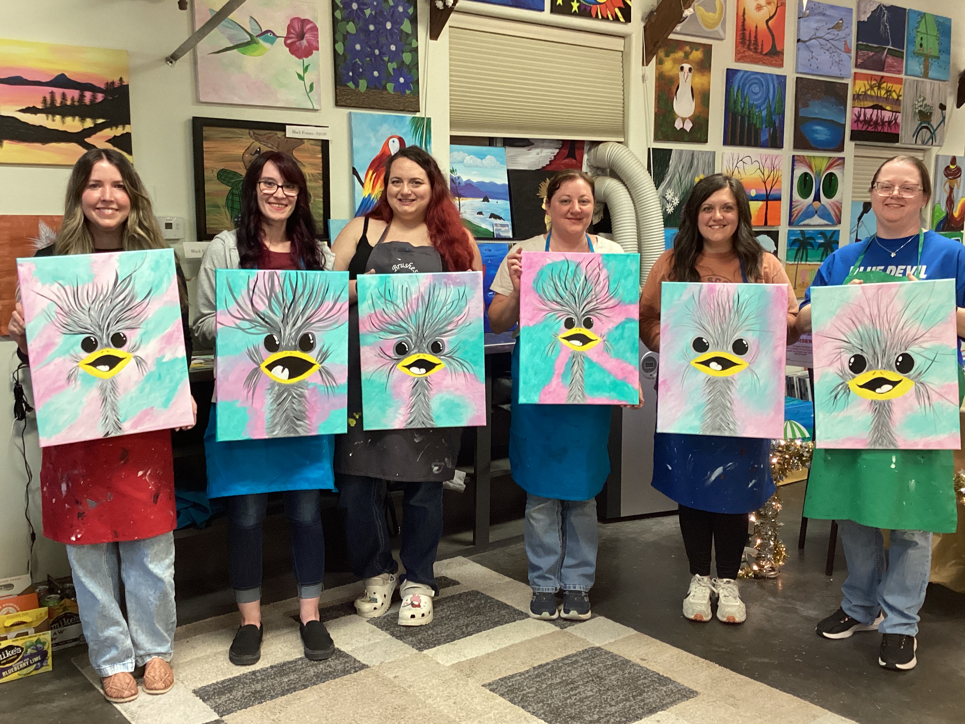 Painters at Brushes 'n Brix