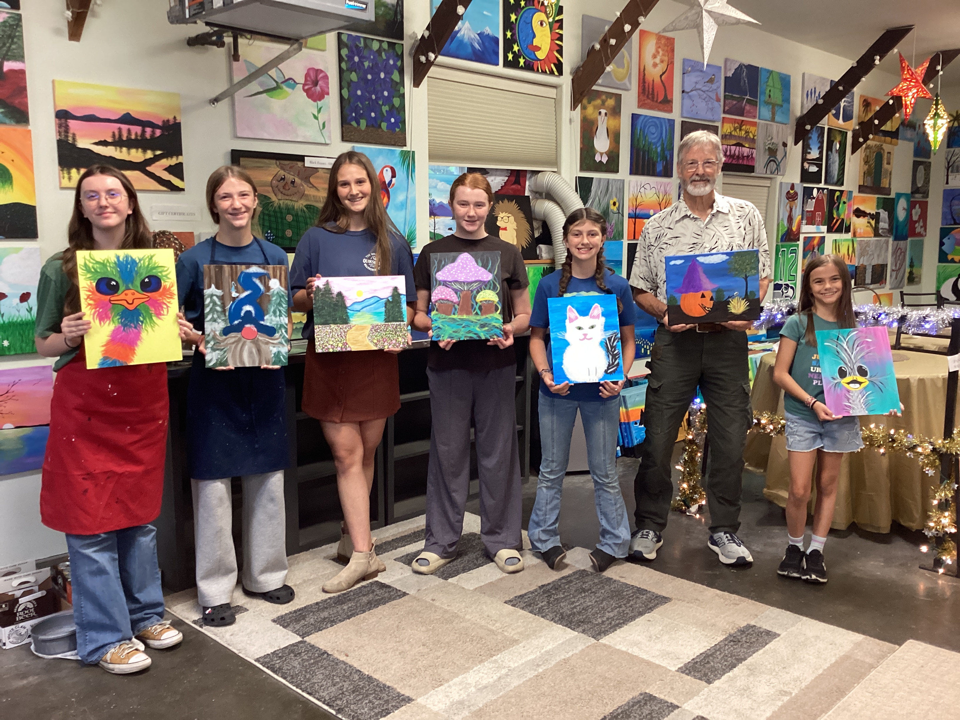 Painters at Brushes 'n Brix
